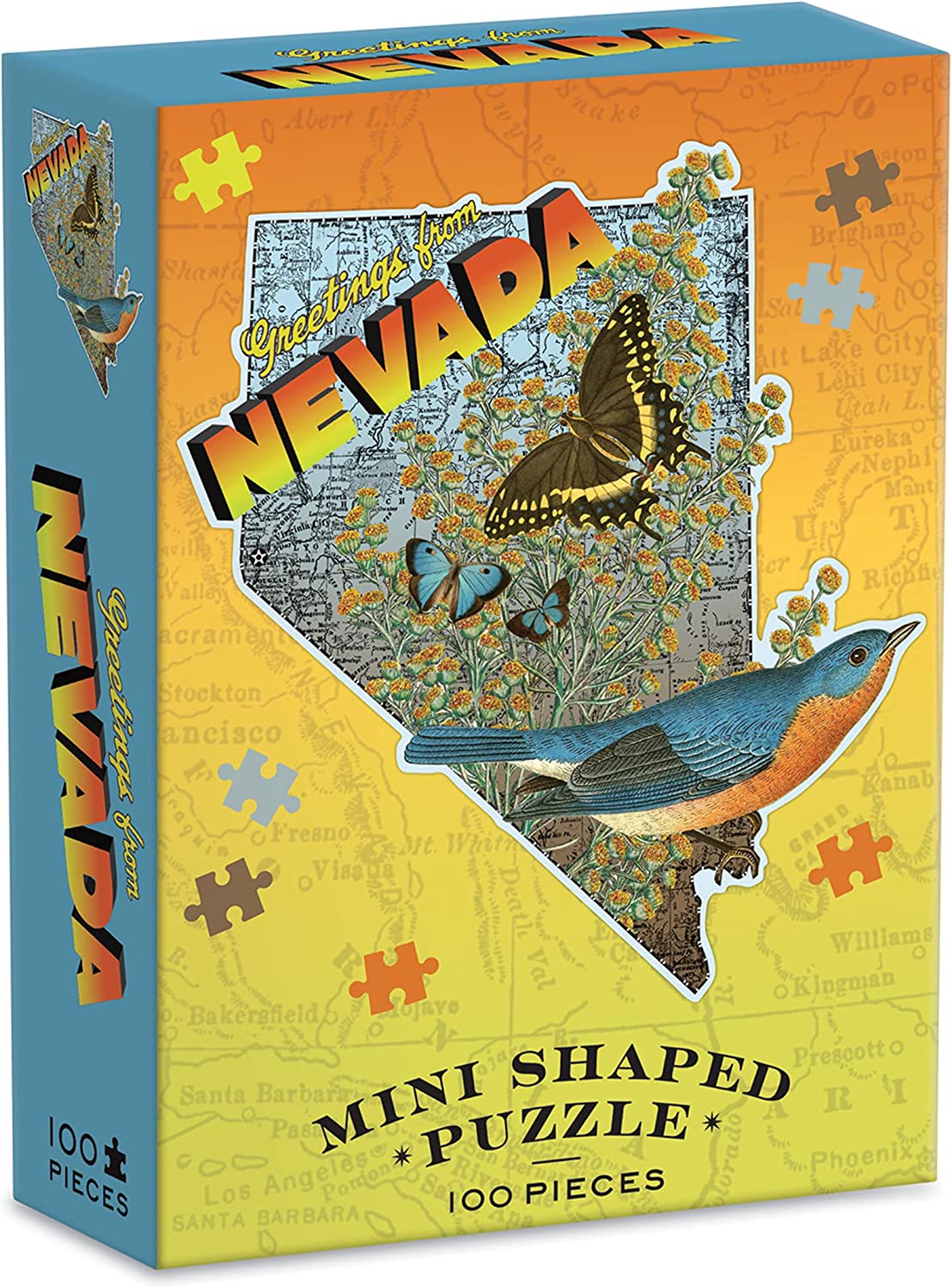 Greetings From Nevada 100 Piece Mini Shaped Puzzle