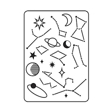 Embossing Folder Celestial Pattern