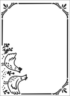 Embossing Folder Chicken Border