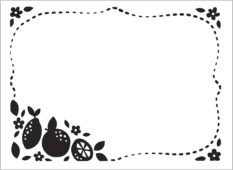 Embossing Folder Citrus Border