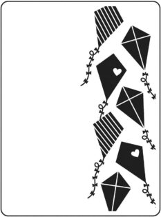 Embossing Folder Kites Background
