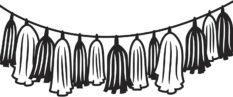 Embossing Folder Tassel Garland