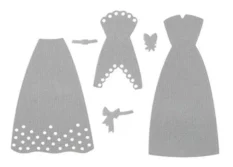 Die Cut & Embossing Stencil Wedding Dress