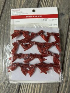 12 Piece Mini Red Bows