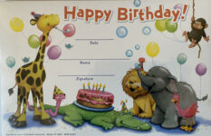 Animals Happy Birthday Recognition Cards