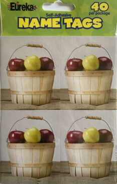 Apples In A Basket Name Tags