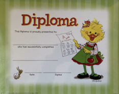 Suzy's Zoo Diploma Certificates