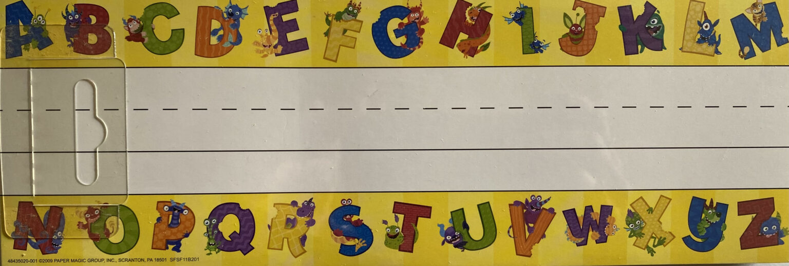 Alphabites Monster Self-Adhesive Name Plates