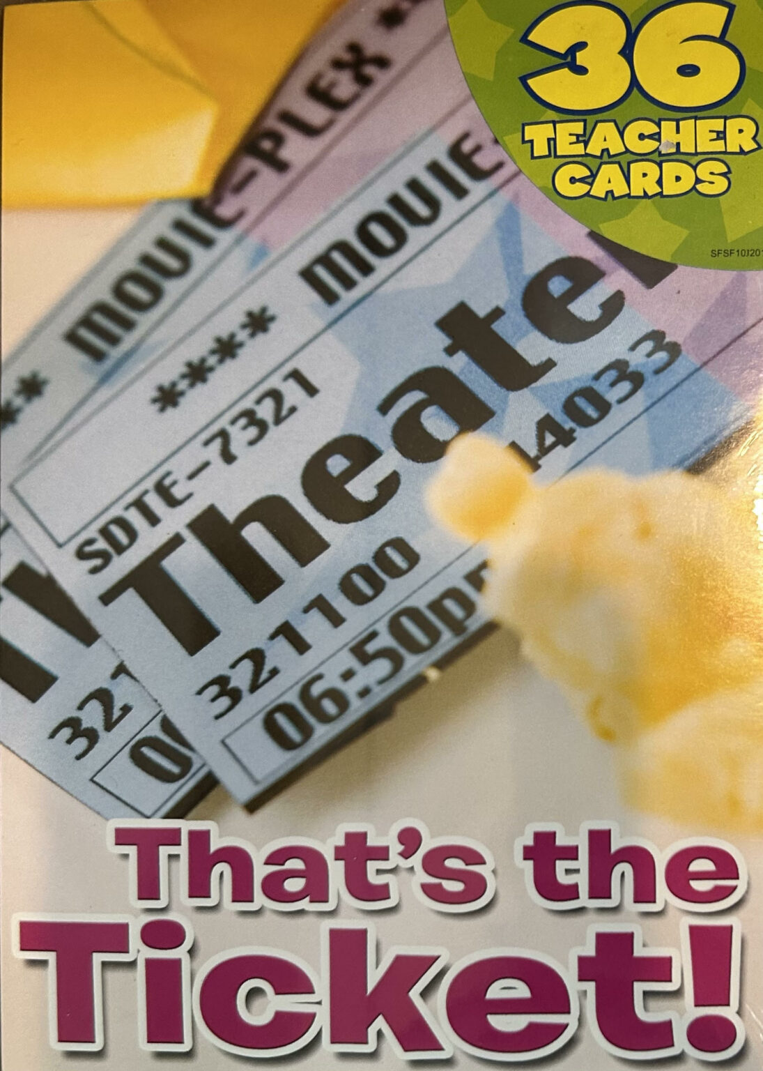 "That's the Ticket!" Teacher Cards