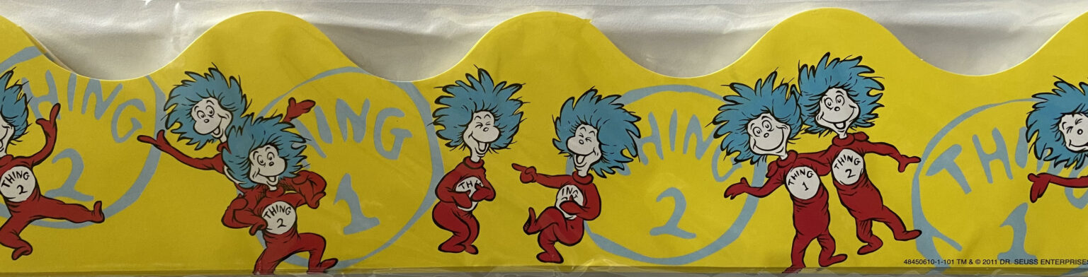Dr. Seuss Thing 1 & Thing 2 Deco Trim