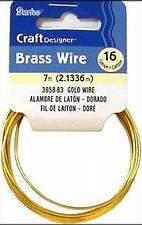 16 Gauge Gold Colored Brass Wire