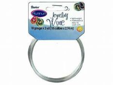 18 Gauge Silver Colored Aluminum Jewelry Wire