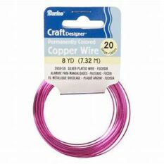 20 Gauge Permanently Colored Fuchsia Copper Wire
