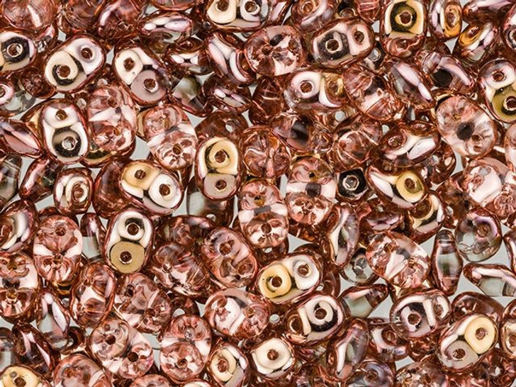 Gold Apollo Czech 2-Hole Glass Beads