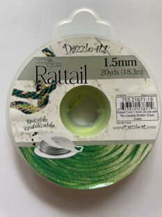 Dazzle-it! Rattail Cord 1.5mm Neon Yellow