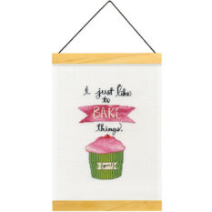 I Just Like to Bake Things Cross Stitch Banner Kit