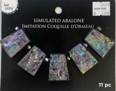 Simulated Abalone 11 Piece Pendants