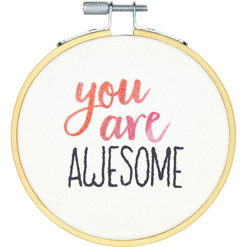 You Are Awesome Embroidery Kit