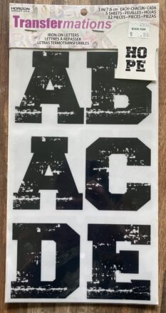 TransferMations Iron-On Letters 3 Inch High
