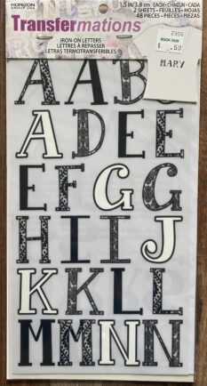 TransferMations Iron-On Letters 1.5 Inch Tall