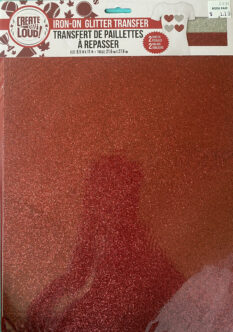 Iron-On Glitter Transfer 2 Sheets