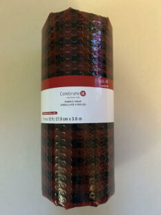 Bubble Wrap Black and Red Buffalo Plaid 11" x 12'