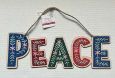 Peace Wall Decor Sign 13.75" x 4.75"