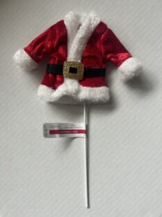Santa Suit Pick 11" Tall