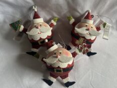 Santa Ornament (1 Piece) About 4" Tall