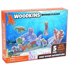 Reef Diver Adventure Woodkins Wooden Playset 5 Pieces