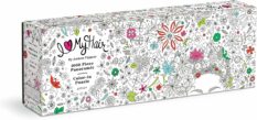 Flowers In Your Hair 1000 Piece Panoramic Color-In Puzzle