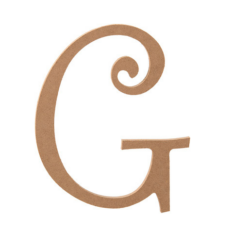 G Wood Letter 12 in x 10.25 in