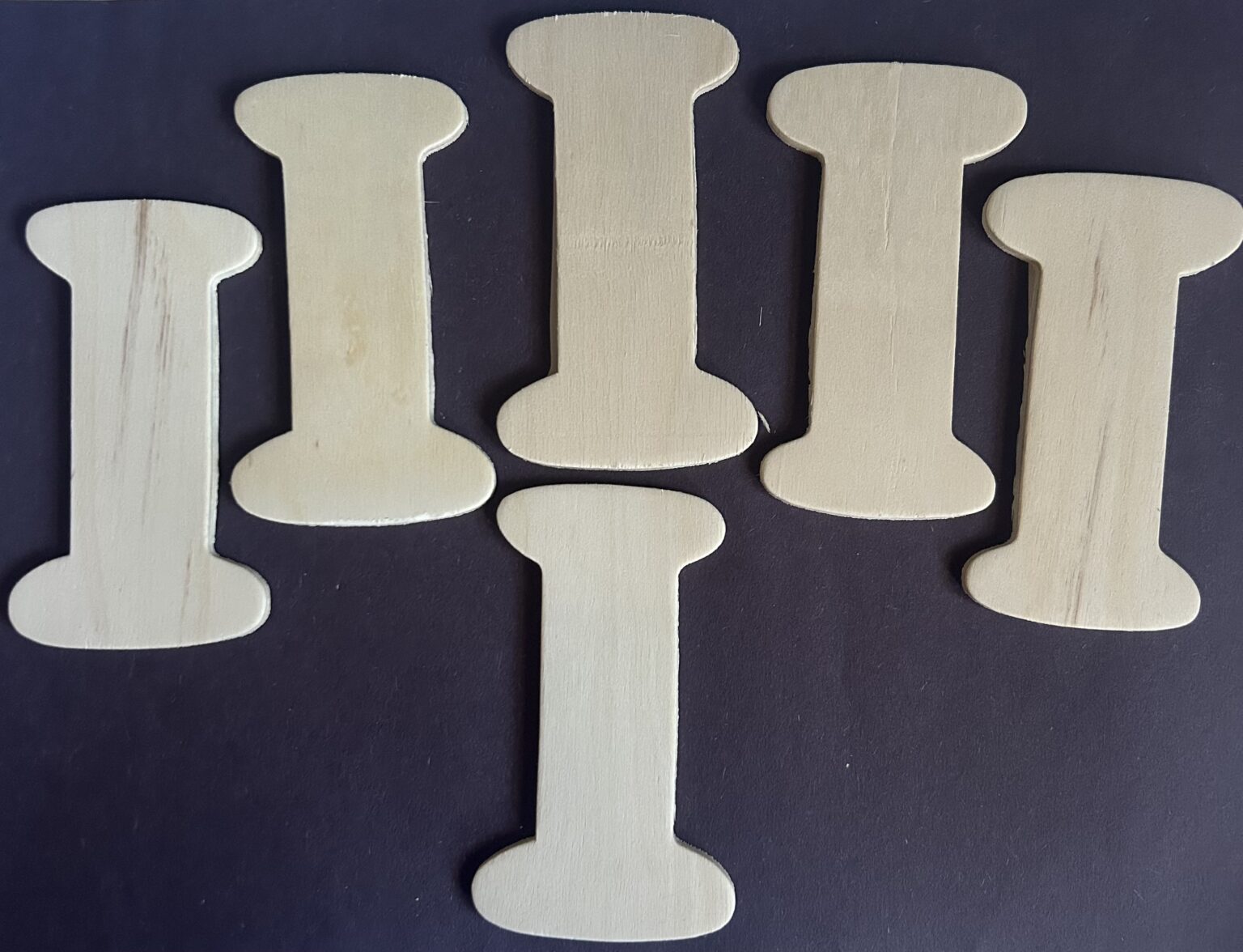 I Wooden Letters 6 Pack 4.125 in x 2.375 in