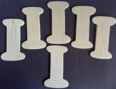 I Wooden Letters 6 Pack 4.125 in x 2.375 in