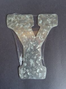 Y Metal Letter 5 x 4 inch
