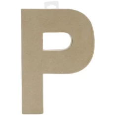 P Paper Mache Letter 8 in x 5.5 in
