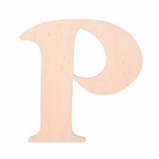 P Wooden Letter 7.5 in x 7.5 in