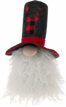 Bror Black Stag Hat Gnome 12.5" Tall