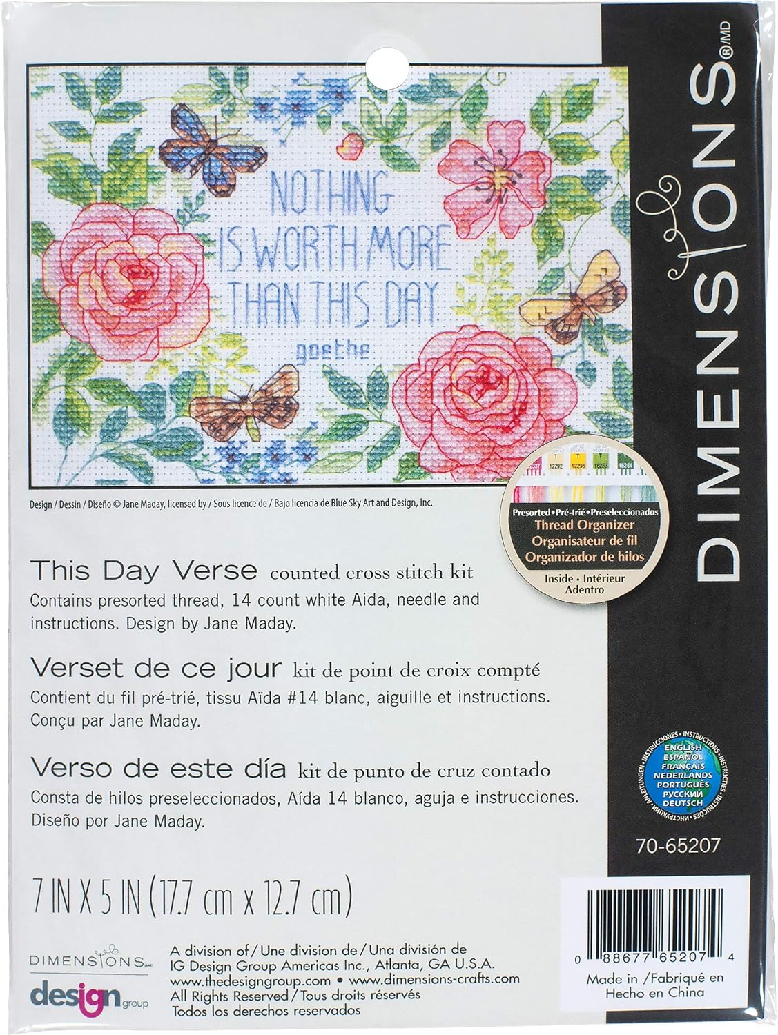 This Day Verse Counted Cross Stitch Kit
