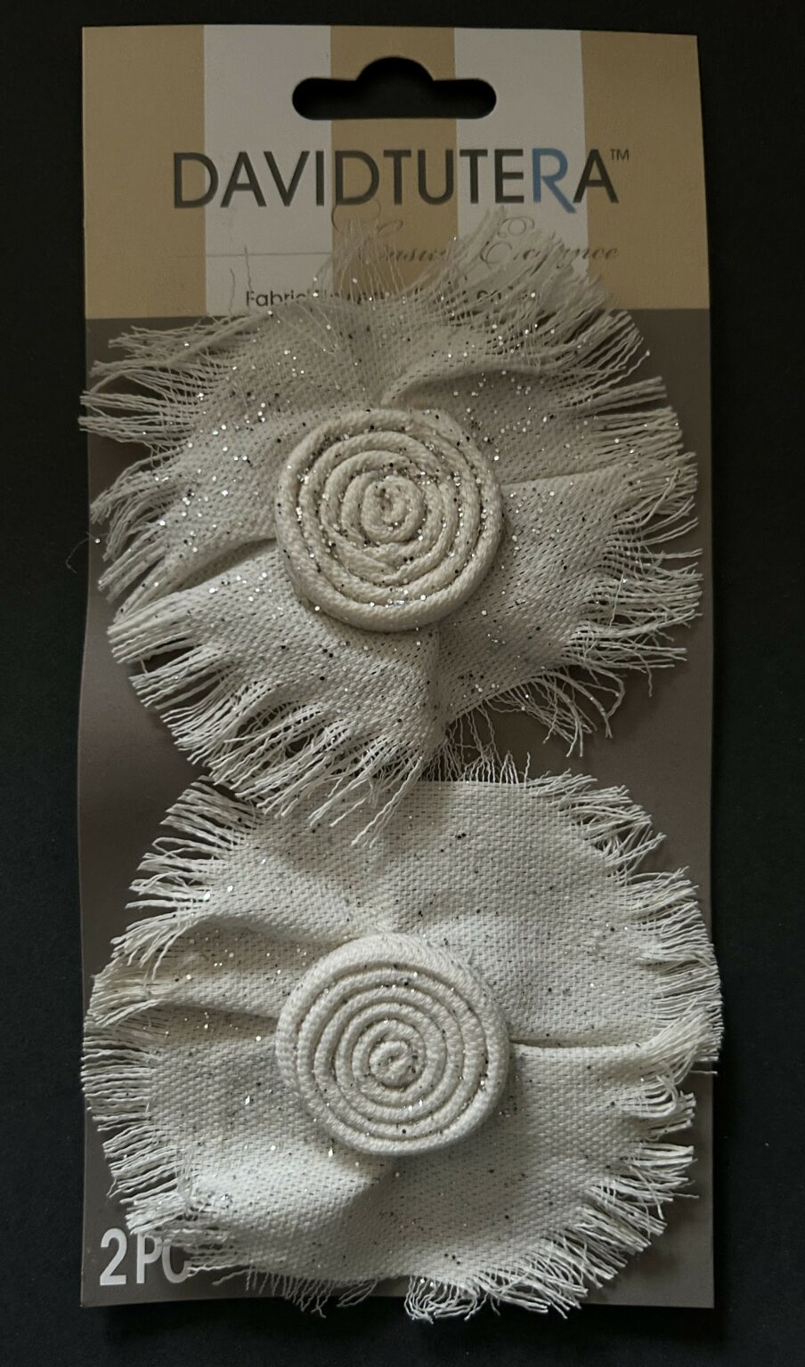 Fabric Flowers 2 pc