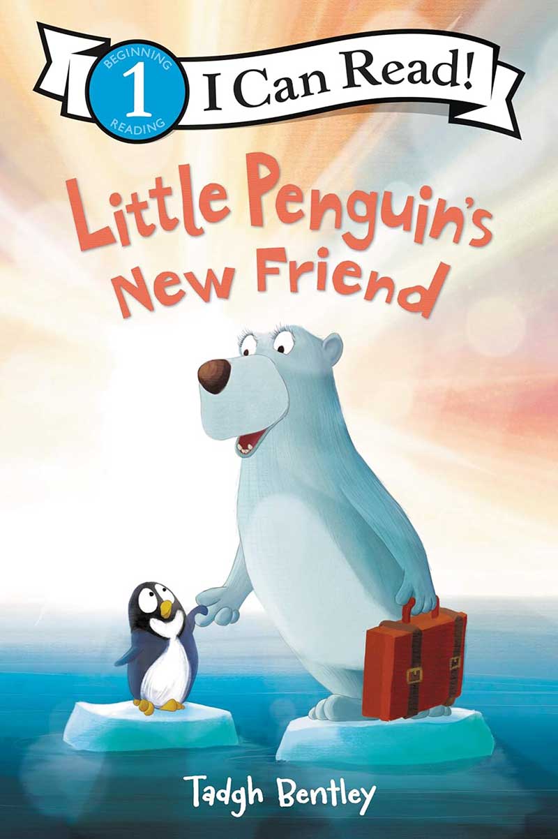 book cover for Little Penguin's New Friend by Tadgh Bentley