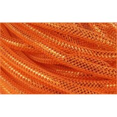 Orange Metallic Mesh Tubing .31" x 20 Yards