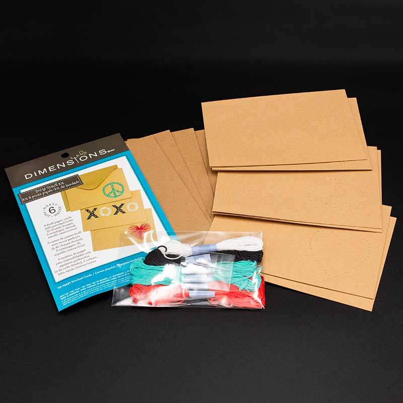 DIY card cross stitch kit with envelopes