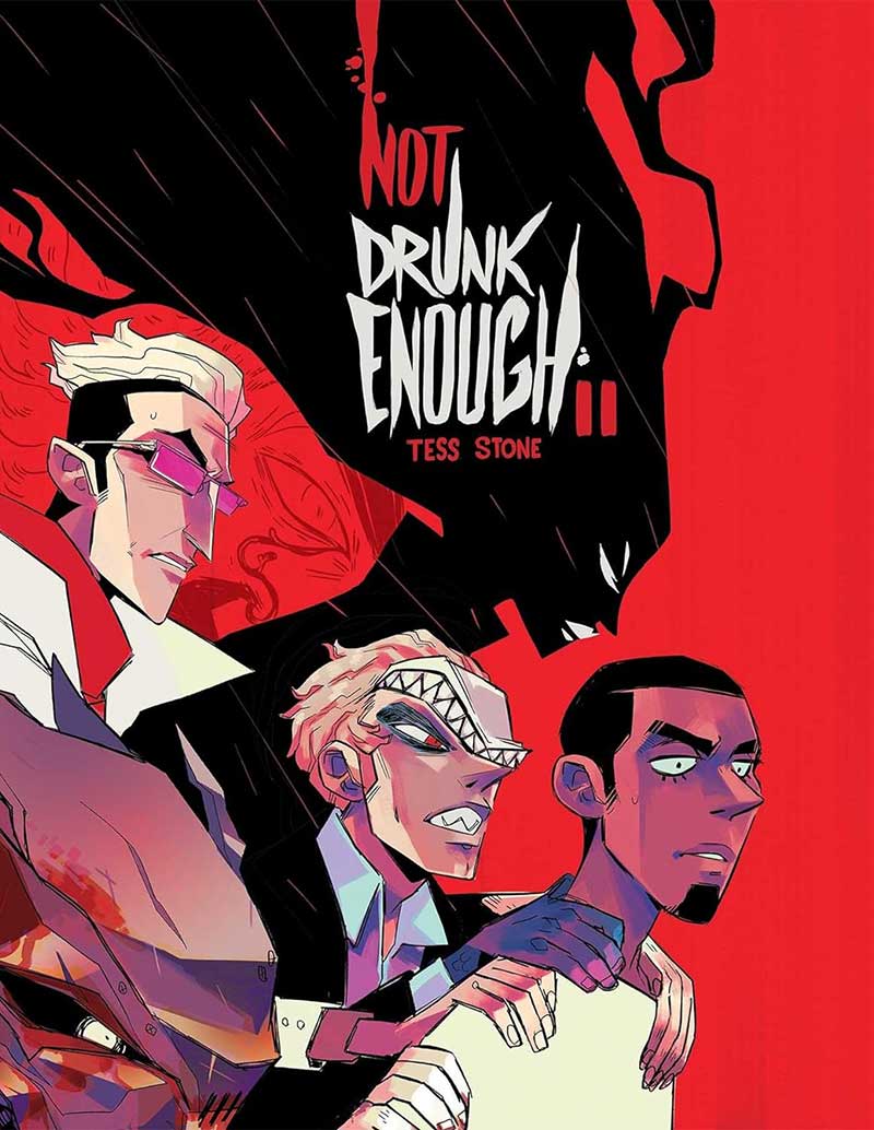 Book cover for Not Drunk Enough, a graphic novel.