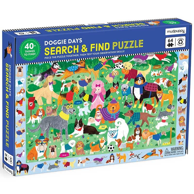 Doggie Days 64-Piece Search & Find Puzzle