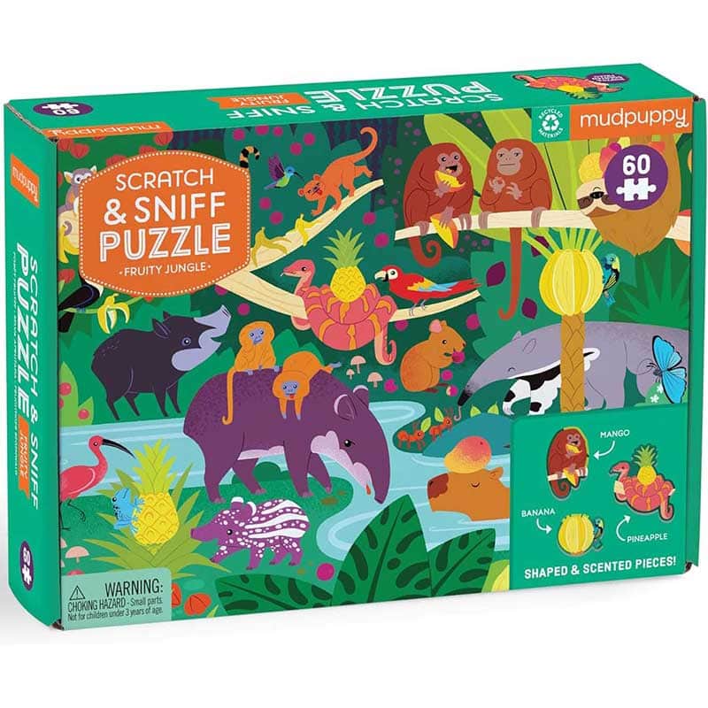 Fruity Jungle 60-Piece Scratch and Sniff Puzzle