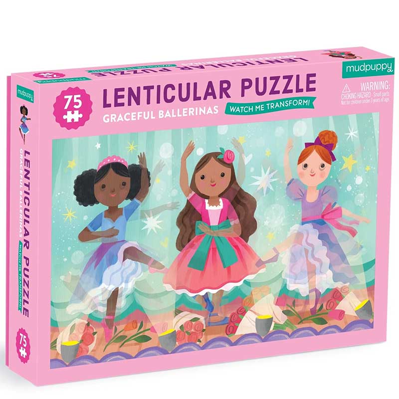 Graceful Ballerinas 75-Piece Lenticular Puzzle