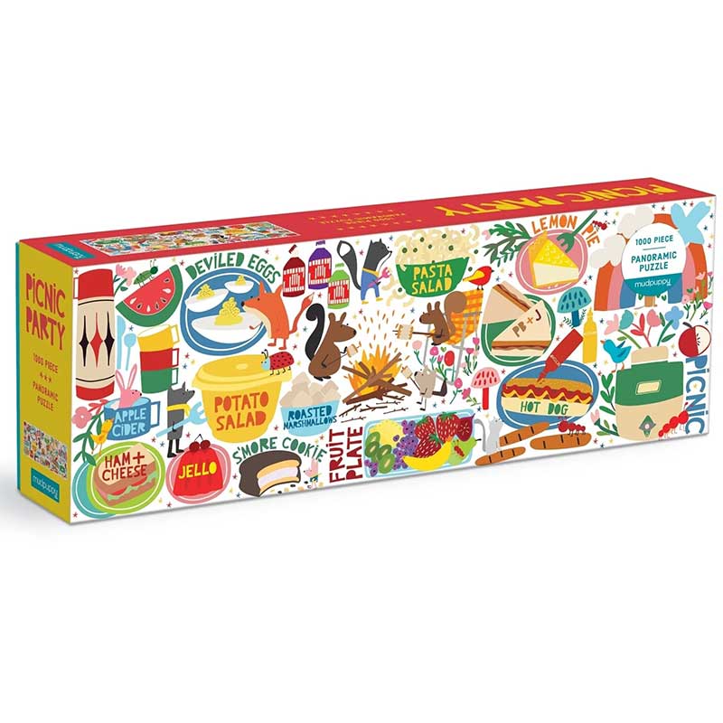 Picnic Party 1,000-Piece Panoramic Puzzle