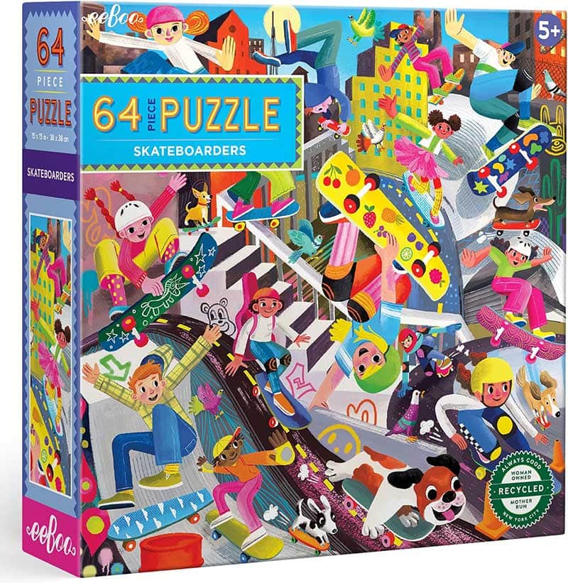 Skateboarders 64-Piece Jigsaw Puzzle