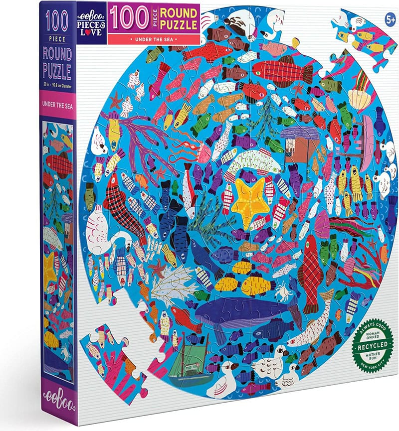 Under The Sea 100-Piece Round Puzzle